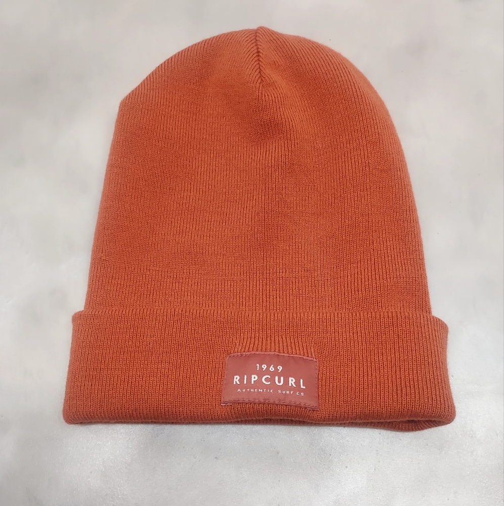Rip Curl 1969 Rust/Orange Knit Beanie/ Hat